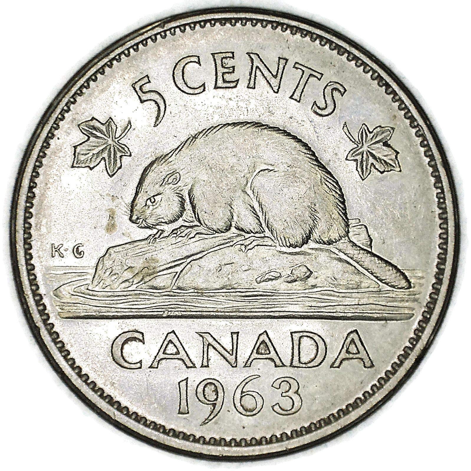 1963 Canada Nickel coin カナダ コイン error
